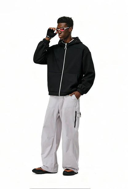 Personalized LOGO Custom Men's Temperature Control Fleece Zipper Hooded Sweater 2026 Spring and Autumn Sports Couple Jacket Top