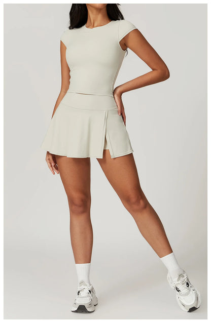 Yoga Short Skirt Women's Golf Tennis Sport Skirt Badminton Fitness Dancing Skirt Quick Dry Comfort Running Leisure Sport Dress