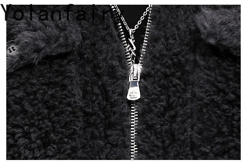 YOLANFAIRY 100% Wool Mens Real Fur Coat Winter 2024 Jackets Short Lambswool Coats Integrated Clothes Trend Top Chaquetas Hombre