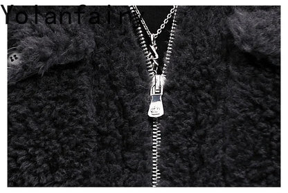 YOLANFAIRY 100% Wool Mens Real Fur Coat Winter 2024 Jackets Short Lambswool Coats Integrated Clothes Trend Top Chaquetas Hombre