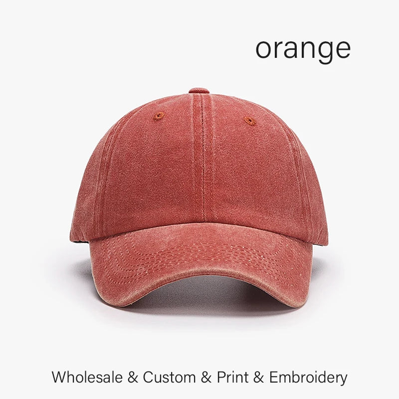 SLECKTON Custom Cap Logo Embroidery Retro Baseball Cap for Men and Women DIY Design Letter Hat Customize Graphic Print Wholesale