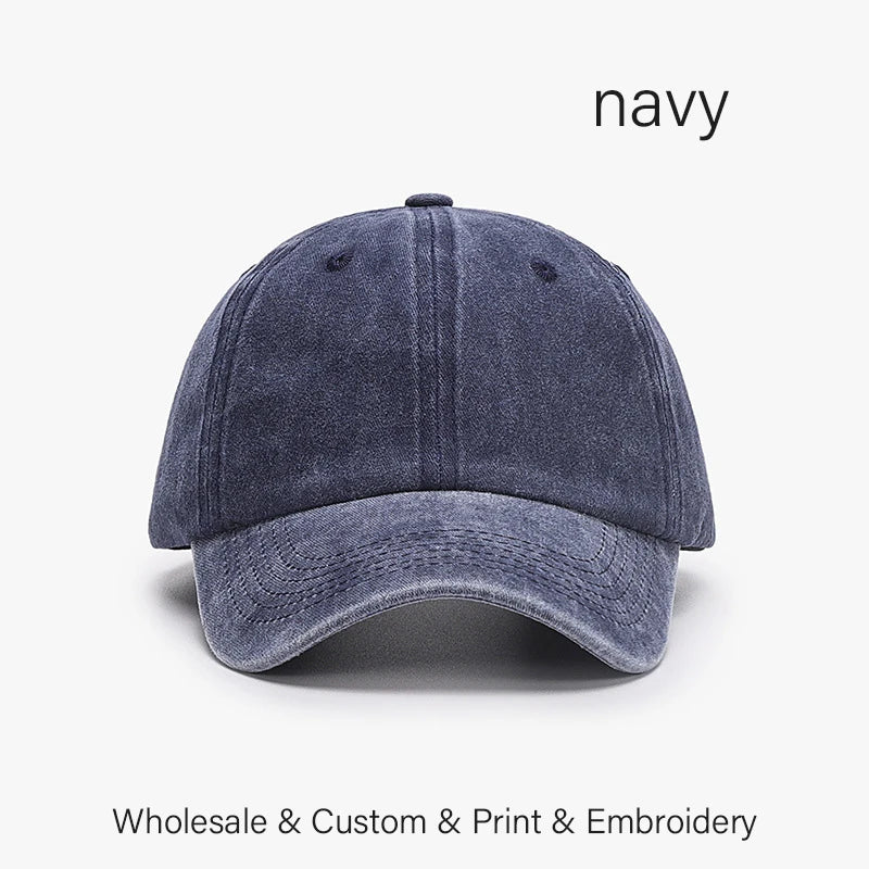 SLECKTON Custom Cap Logo Embroidery Retro Baseball Cap for Men and Women DIY Design Letter Hat Customize Graphic Print Wholesale