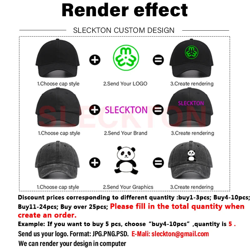 SLECKTON Custom Hat Winter Beanies for Men and Women Embroidery Logo Hats