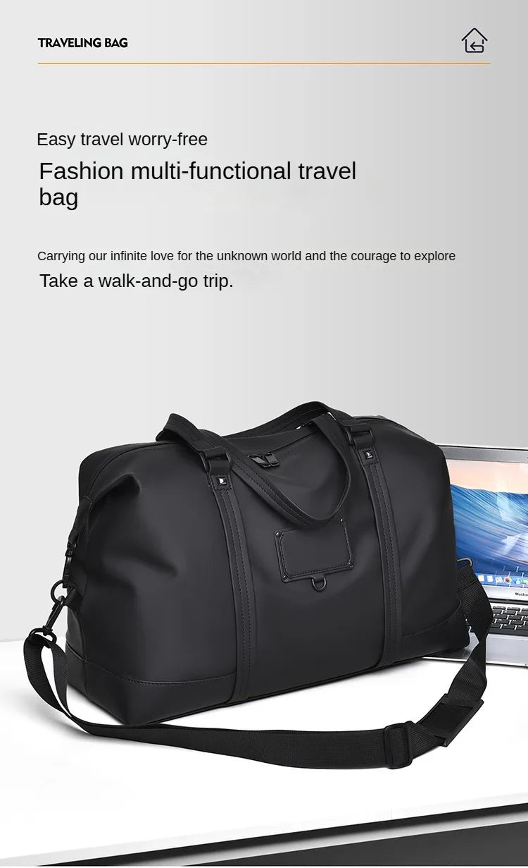 Men's Handheld Fitness Bag Customized Logo Large Capacity Crossbody Swimming Sports Bag Personalized Waterproof Travel Bag