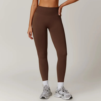 Customized LOGO women's peach buttocks seamless belly tight yoga pants running sports quick-drying fitness trousers
