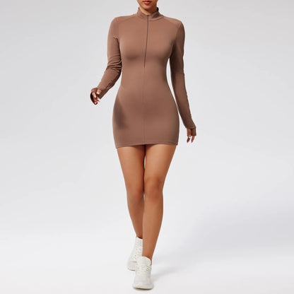 Zipper Jumpsuit Women's Tracksuit Bodysuits Yoga Set Workout Gym Clothes Long Sleeve Yoga Jumpsuits One Piece Rompers Sportswear
