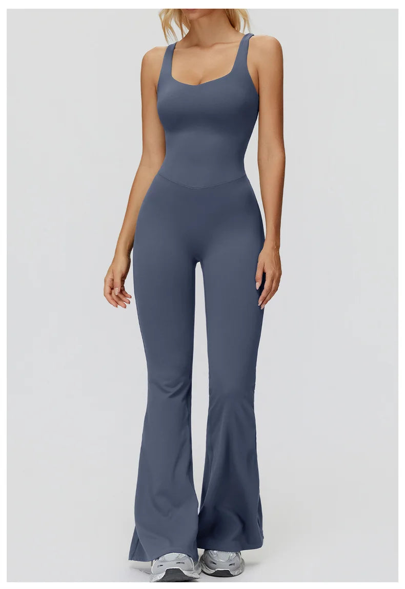 TRY TO BN Sports Jumpsuit Yoga Cross Beautiful Back Fitness Workout Bodysuit One Piece Sets Sportswear Running Gym Woman Clothes