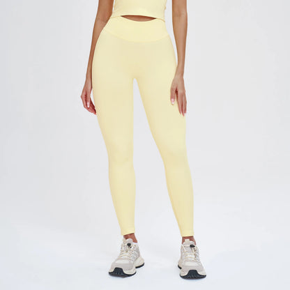 Customized LOGO women's peach buttocks seamless belly tight yoga pants running sports quick-drying fitness trousers