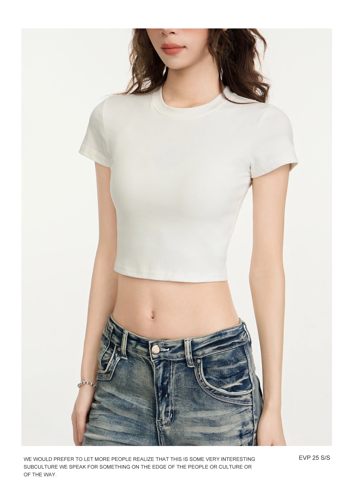 Crop Top Women Custom LOGO Free Print  Short Sleeve  Solid Slim Fit Crew Neck Tee Basic Skinny Tight Casual Workout Yoga Tshirt