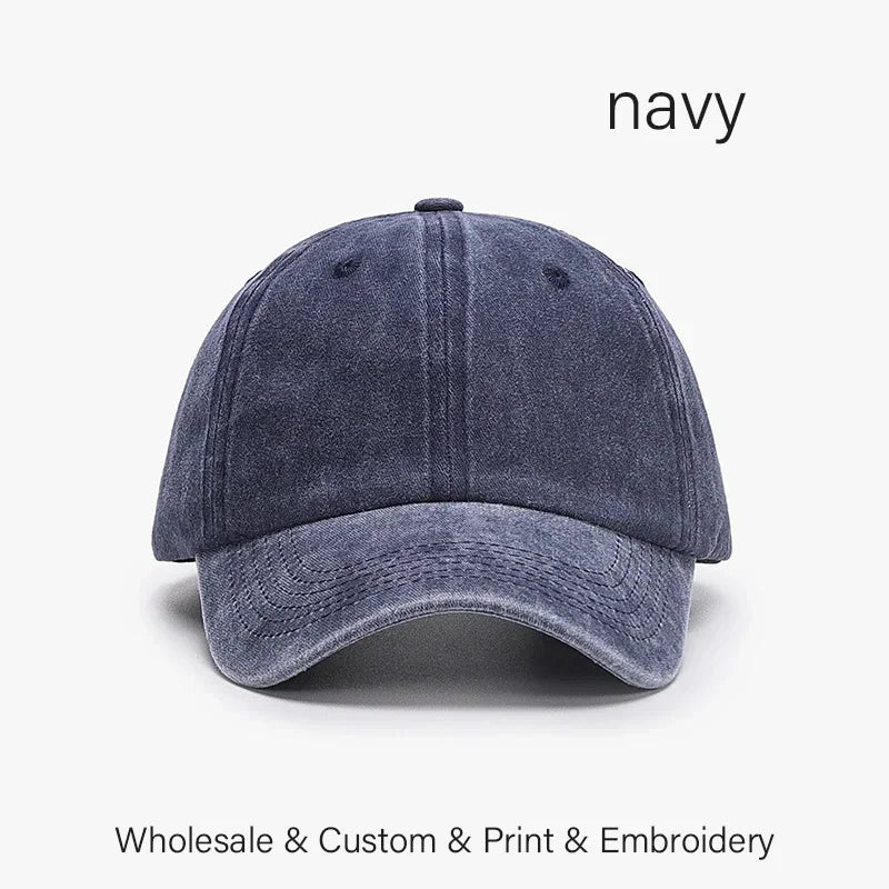 SLECKTON Custom Cap Logo Embroidery Retro Baseball Cap for Men and Women DIY Design Letter Hat Customize Graphic Print Wholesale