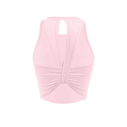 Custom LOGO women's 2026 summer high-end fashion integrated chest pad, beautiful back yoga bra, running training fitness vest