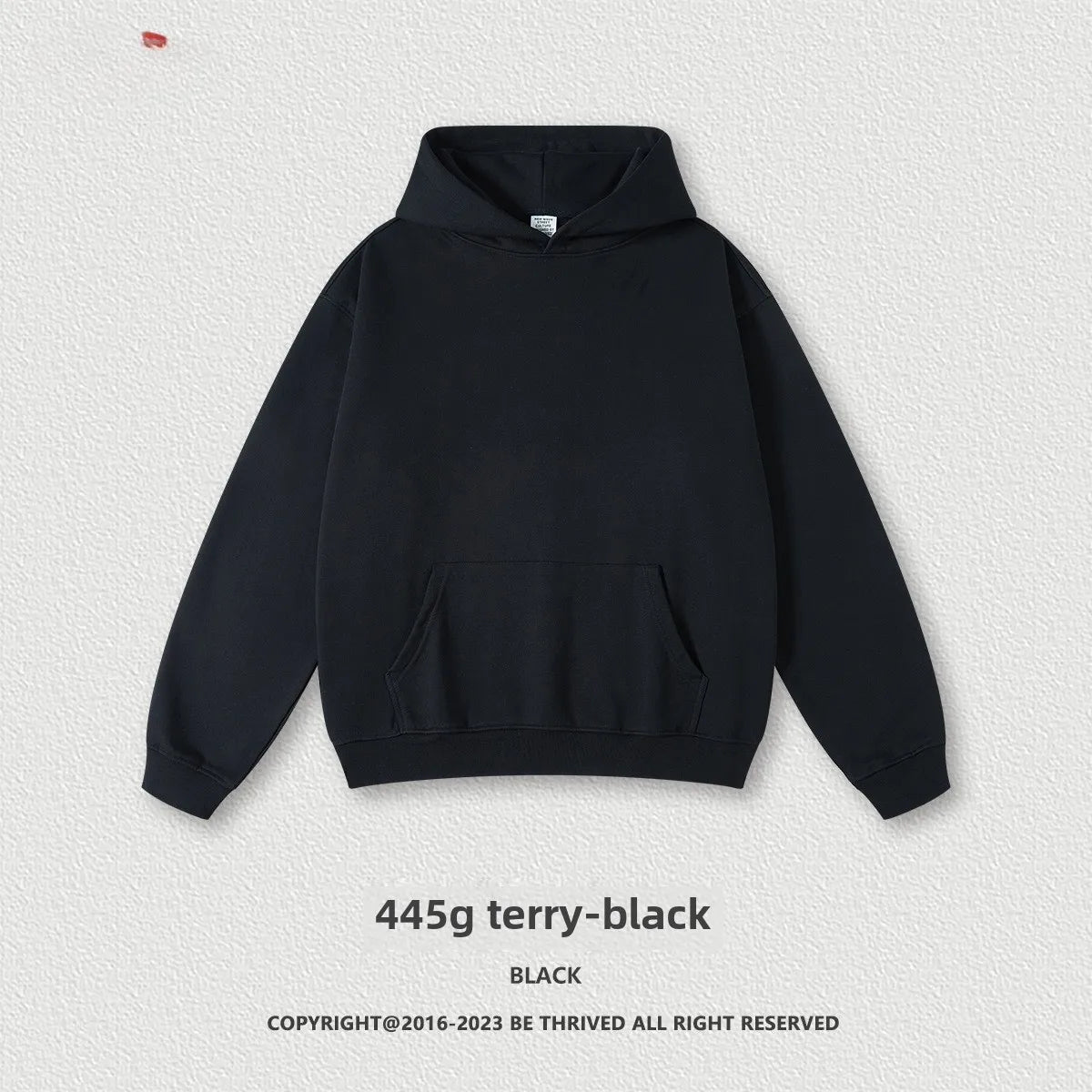 Custom LOGO men's and women's heavy 445G terry cotton and polyester casual sweater spring and autumn hoodie 2024 top