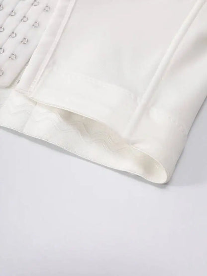 DEAT Fashion Fishbone Embroidery Lace Waist-sliming Tank Tops Women’s Pearl Embroidery Backless Sleeveless Camis Summer New