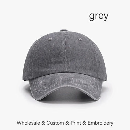 SLECKTON Custom Cap Logo Embroidery Retro Baseball Cap for Men and Women DIY Design Letter Hat Customize Graphic Print Wholesale