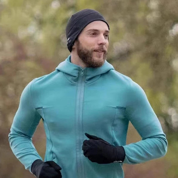 Custom Running Hats Skullcaps Winter Classic Windproof Solid Color Sport Bonnet Breathable Warmer Sport Caps Winter Cycling