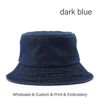 SLECKTON Custom Cap LOGO Embroidery Bucket Hat for Men and Women Brand Design DIY Print Hat Summer Fisherman Hat Solid Unisex