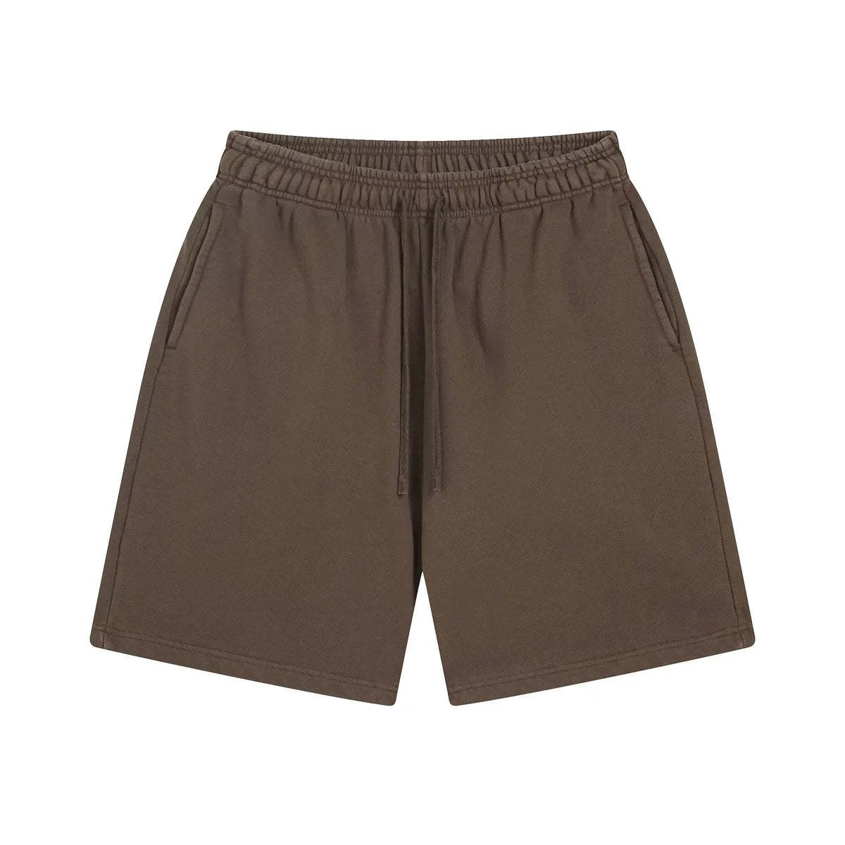 Custom LOGO men's new washed 420G European and American 100% cotton retro terry couple casual sports shorts