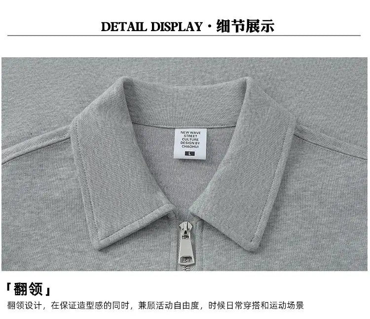 Custom LOGO New Men's Winter Knitted Zip-up Jacket Fleece Warm Hoodies Casual Sports Long Sleeve Sweatshirts Hooded Coat