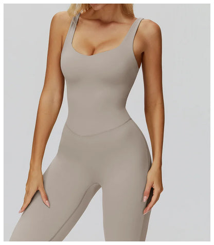 TRY TO BN Sports Jumpsuit Yoga Cross Beautiful Back Fitness Workout Bodysuit One Piece Sets Sportswear Running Gym Woman Clothes