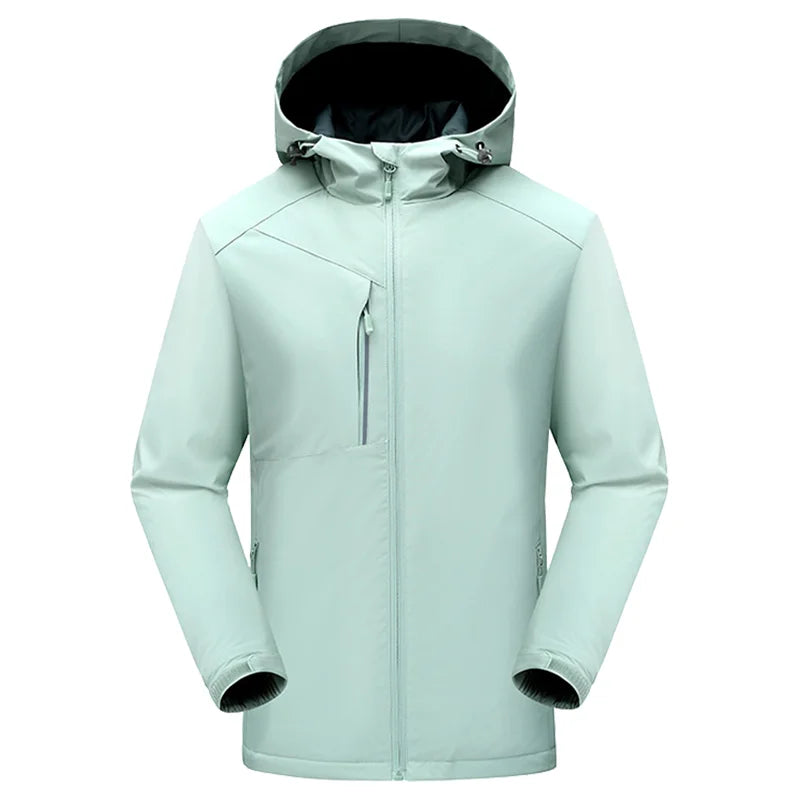 Winter Men's and Women's Warm Jacket Custom Logo Thick Plush Coat Embroidery Print Company Brand Design Outdoor Windproof Jacket