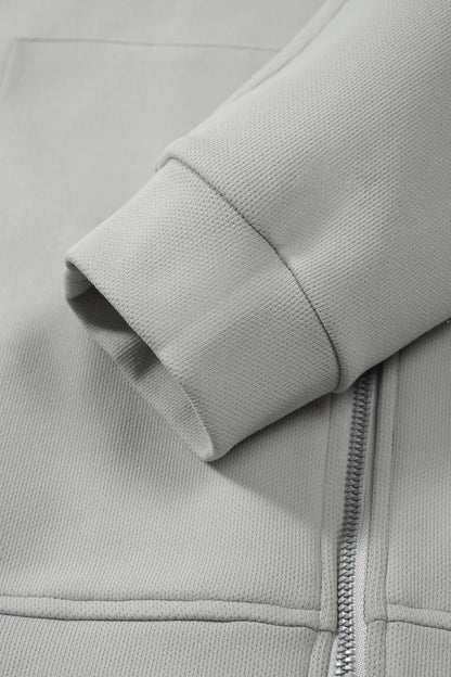 Personalized LOGO Custom Men's Temperature Control Fleece Zipper Hooded Sweater 2026 Spring and Autumn Sports Couple Jacket Top