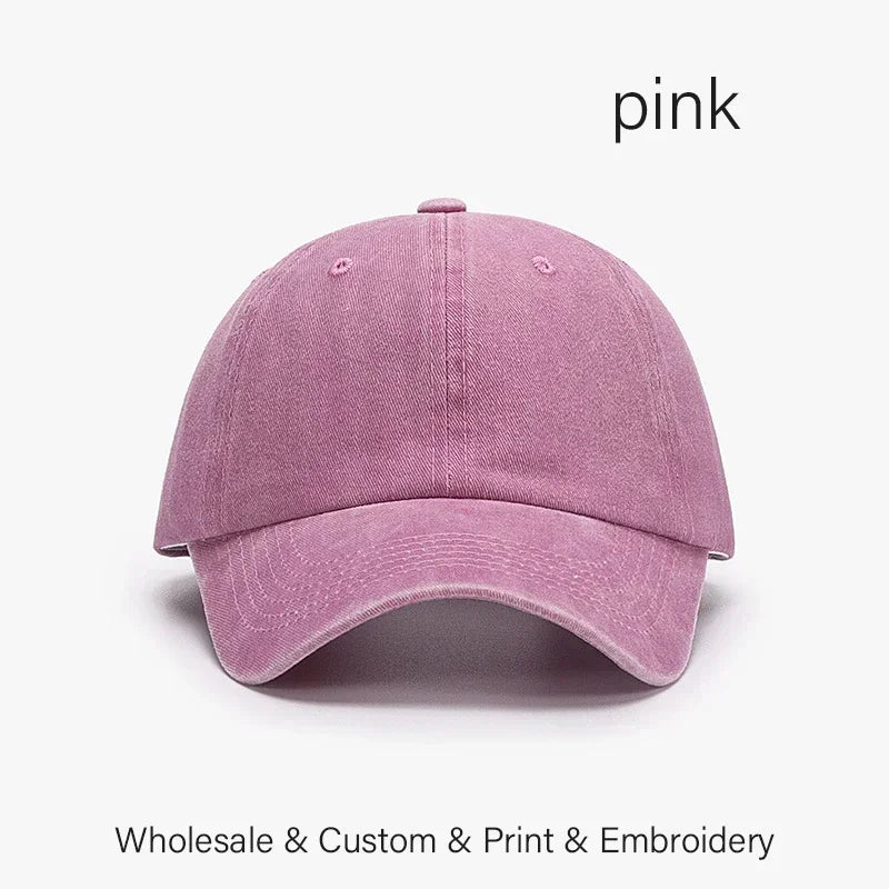 SLECKTON Custom Cap Logo Embroidery Retro Baseball Cap for Men and Women DIY Design Letter Hat Customize Graphic Print Wholesale