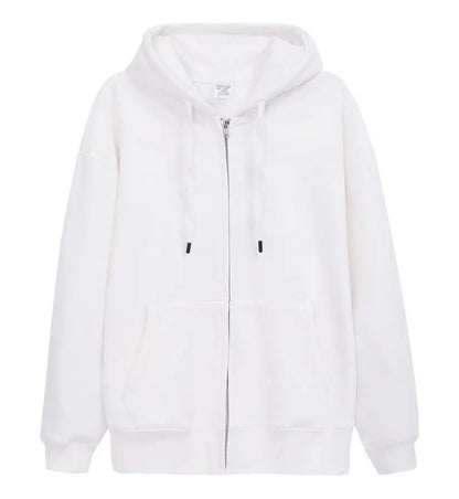 600GSM 95% Cotton DIY Custom LOGO Solid Retro Oversize Hoodie Unisex Winter Warm Zipper Up Open-Up Hoodies Classic Loose Coat