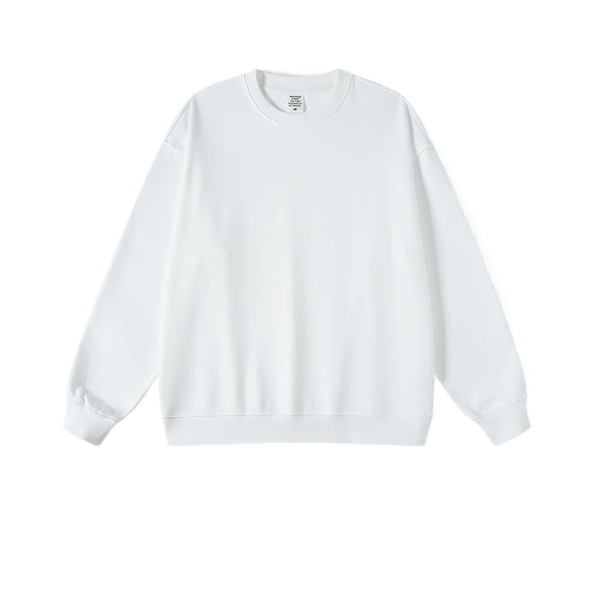 Custom LOGO men's and women's spring autumn and winter new American 440G heavy terry loose pullover crew neck sweater