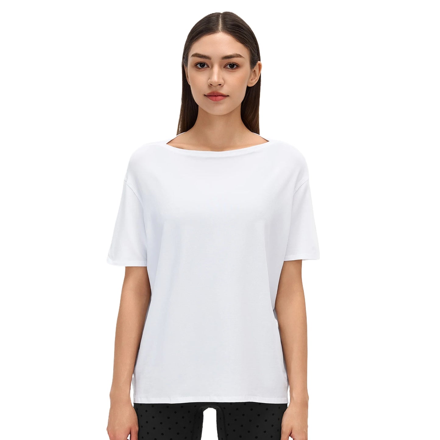 Custom LOGO Women's Summer Short Sleeve Loose Casual Running T-Shirt Yoga Fitness Sports Top Breathable Sweating