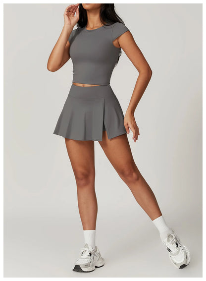 Yoga Short Skirt Women's Golf Tennis Sport Skirt Badminton Fitness Dancing Skirt Quick Dry Comfort Running Leisure Sport Dress