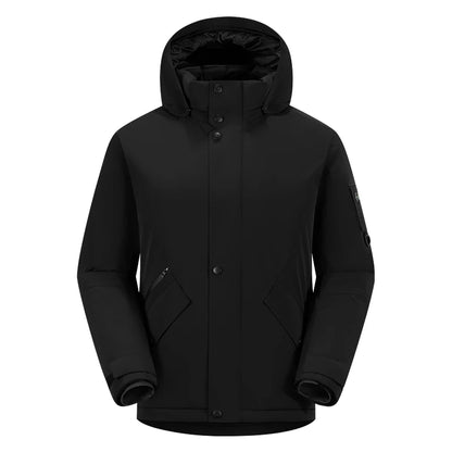 Winter Warm duck down Jacket Custom Logo Thick Skiing Down Jacket Coat Print Company Brand Design Outdoor Windproof jacket