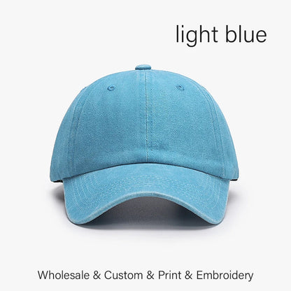 SLECKTON Custom Cap Logo Embroidery Retro Baseball Cap for Men and Women DIY Design Letter Hat Customize Graphic Print Wholesale