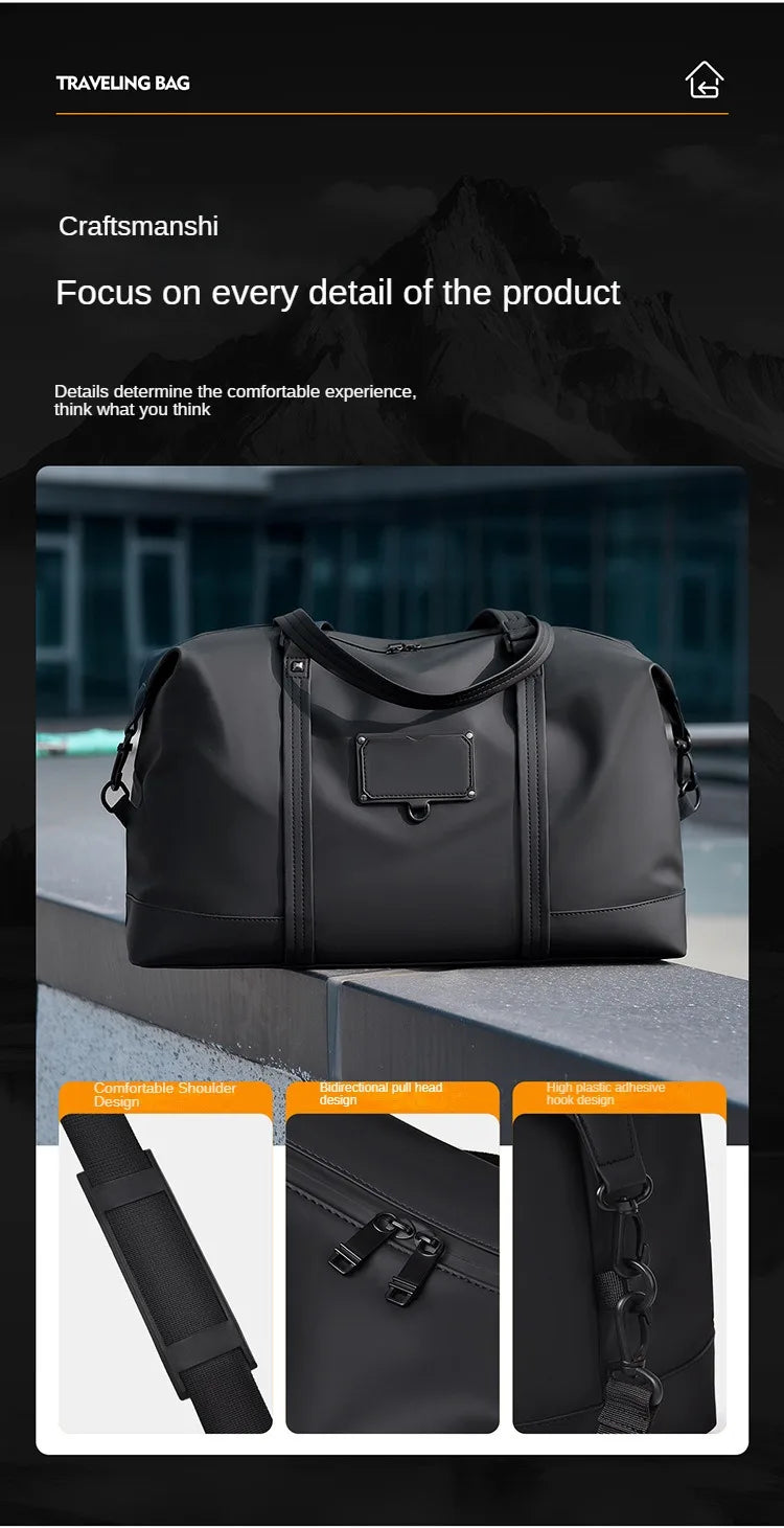 Men's Handheld Fitness Bag Customized Logo Large Capacity Crossbody Swimming Sports Bag Personalized Waterproof Travel Bag