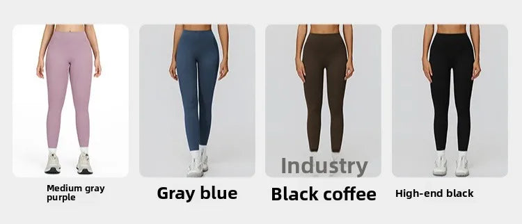 Customized LOGO women's yoga trousers high waist pleated leggings outdoor running sports fitness trousers