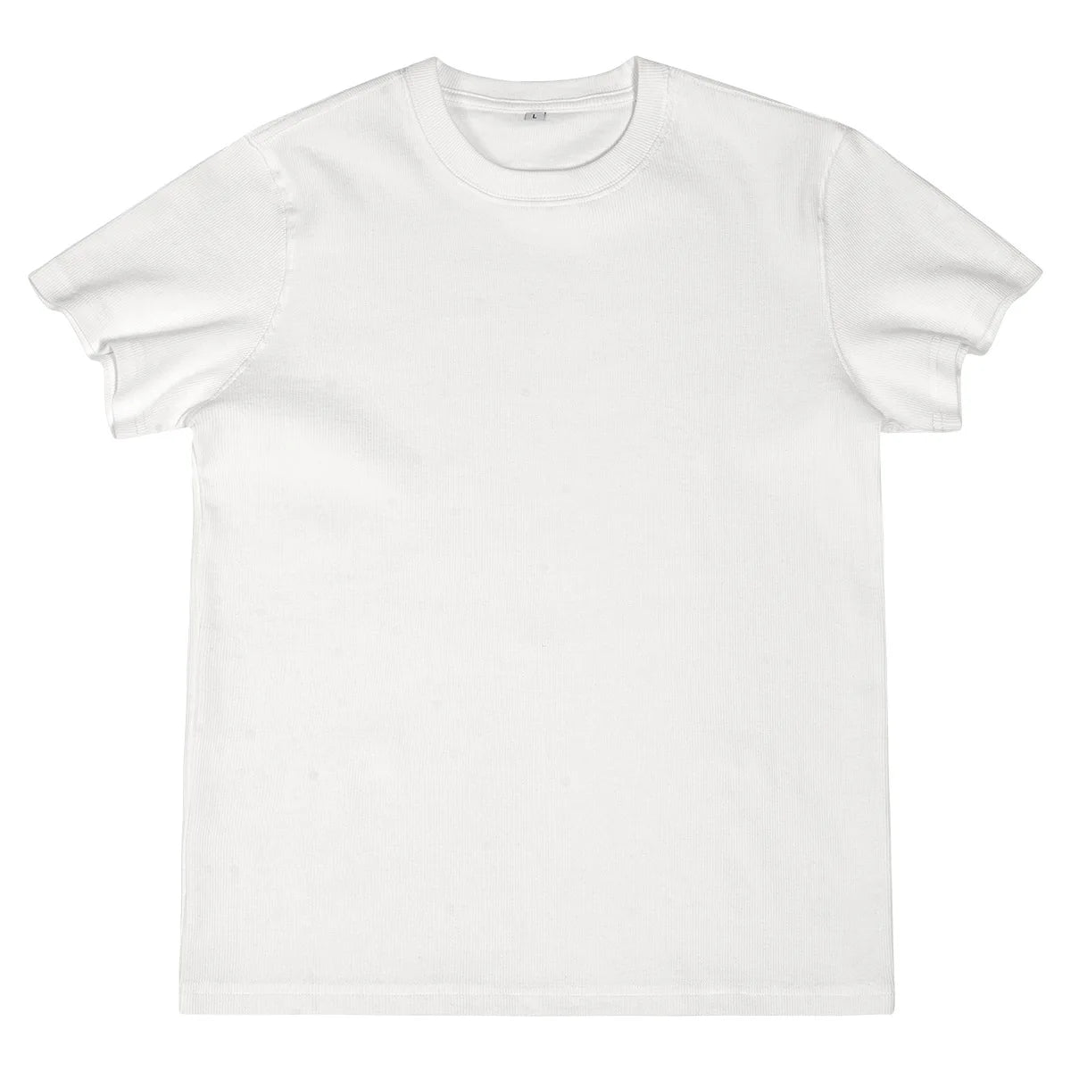 Custom LOGO Men's High Quality Skinny Short Threaded Short Sleeve T-Shirt Elastic Casual Sports Top