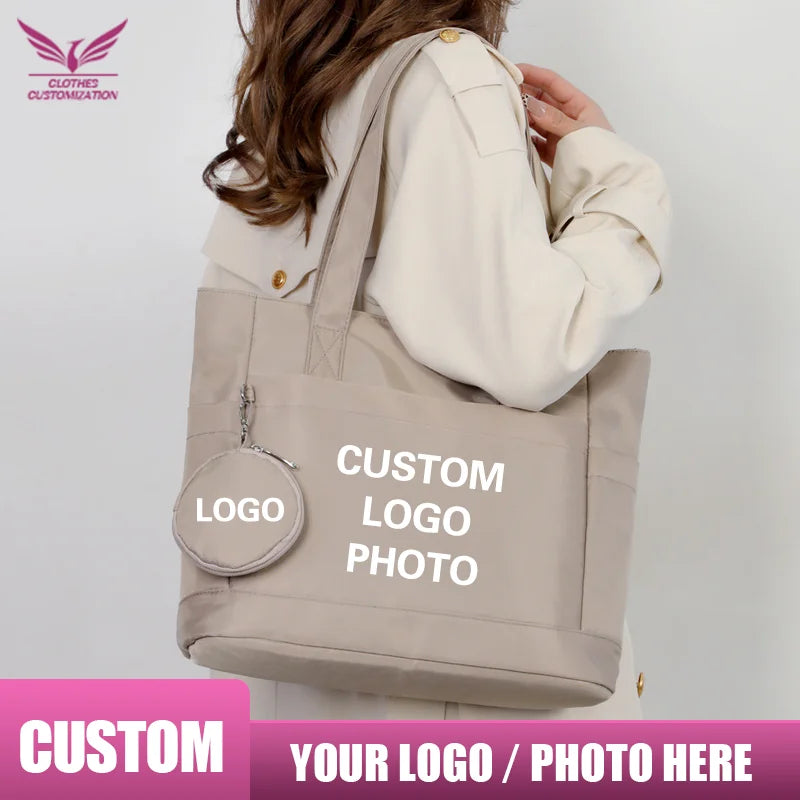 Laptop Bag custom logo Notebook Pouch For Computer Briefcase Travel Shoulder Bag print name woman Yoga bag DIY picture name