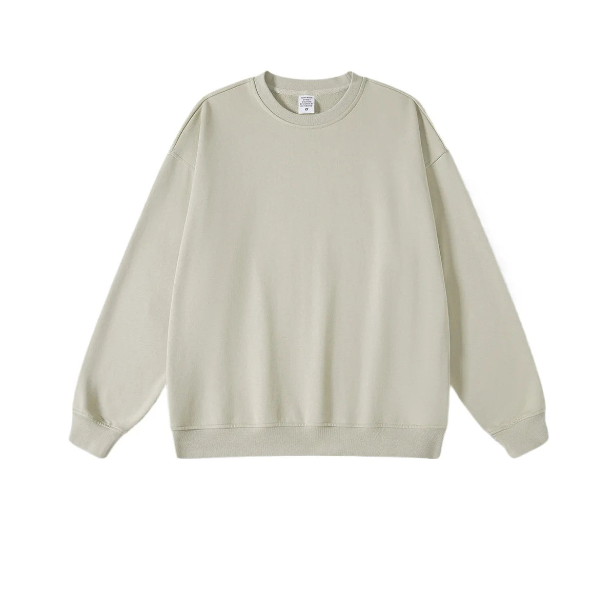Custom LOGO men's and women's spring autumn and winter new American 440G heavy terry loose pullover crew neck sweater