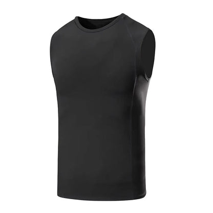 Custom LOGO men's fitness quick-drying vest tights vest elastic breathable sweat sleeveless high-elastic training clothes top