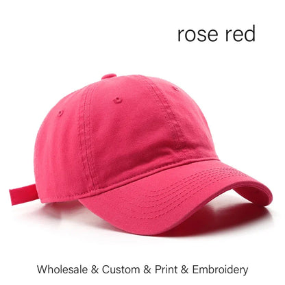 SLECKTON Custom Baseball Cap Fashion DIY Letter Embroidery Hats for Women and Men Cotton Design LOGO Wholesale Unisex Caps