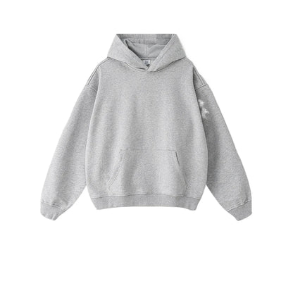Custom LOGO men's and women's heavy 445G terry cotton and polyester casual sweater spring and autumn hoodie 2024 top