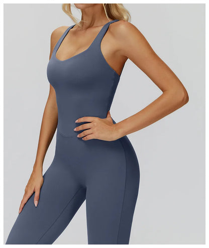 TRY TO BN Sports Jumpsuit Yoga Cross Beautiful Back Fitness Workout Bodysuit One Piece Sets Sportswear Running Gym Woman Clothes