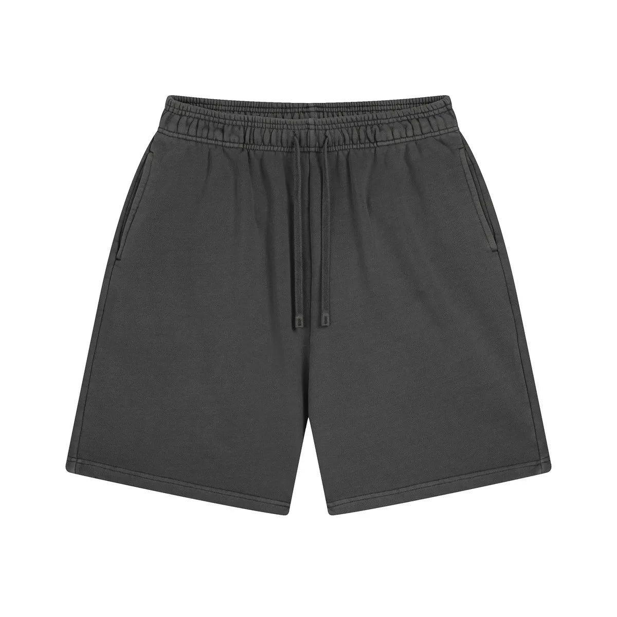 Custom LOGO men's new washed 420G European and American 100% cotton retro terry couple casual sports shorts