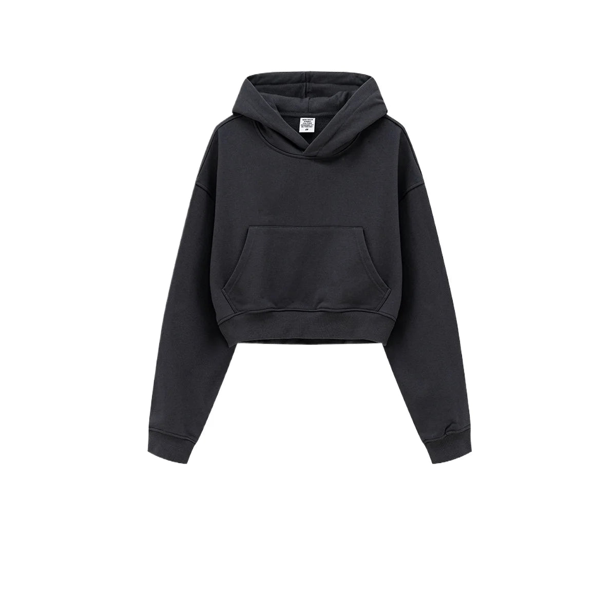 Customized LOGO women's new autumn blockbuster 445G big pocket hooded sweater short top