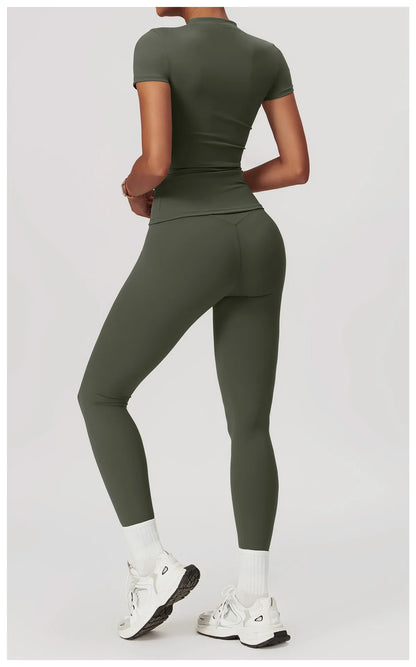 Custom LOGO women's summer short-sleeved t-shirt quick-drying yoga clothes fitness tops outdoor running sports short sleeves
