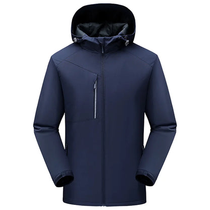 Winter Men's and Women's Warm Jacket Custom Logo Thick Plush Coat Embroidery Print Company Brand Design Outdoor Windproof Jacket