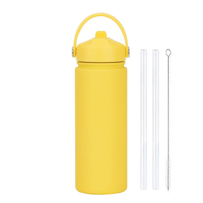 Insulated Water Bottle 500ml Custom Text/Logo - 304 Steel, 24H Cold, Office & Gym Essentials