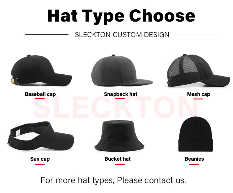 SLECKTON Custom Cap LOGO Embroidery Bucket Hat for Men and Women Brand Design DIY Print Hat Summer Fisherman Hat Solid Unisex
