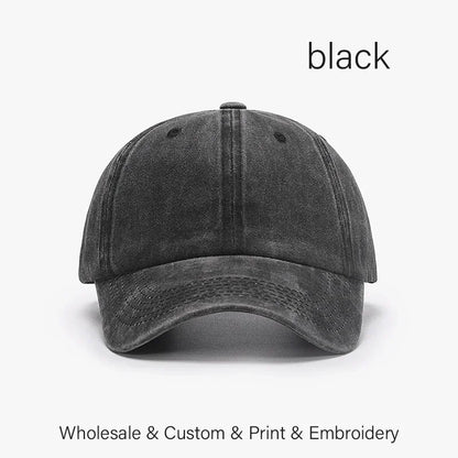 SLECKTON Custom Cap Logo Embroidery Retro Baseball Cap for Men and Women DIY Design Letter Hat Customize Graphic Print Wholesale
