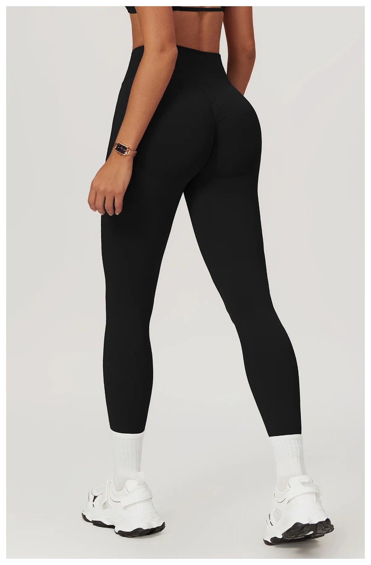 Customized LOGO women's peach buttocks seamless belly tight yoga pants running sports quick-drying fitness trousers