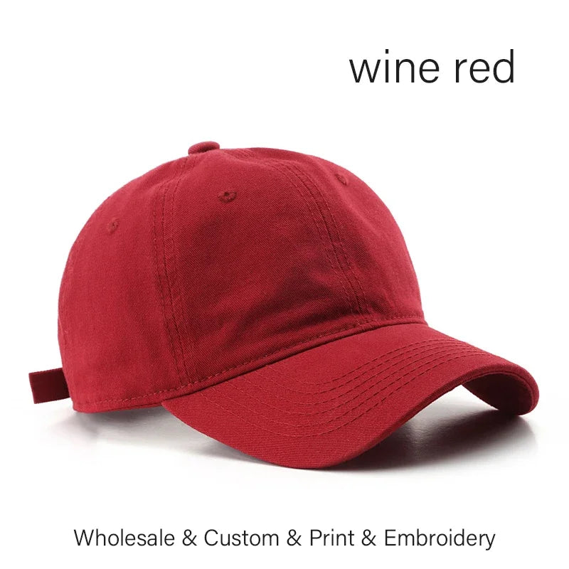 SLECKTON Custom Baseball Cap Fashion DIY Letter Embroidery Hats for Women and Men Cotton Design LOGO Wholesale Unisex Caps